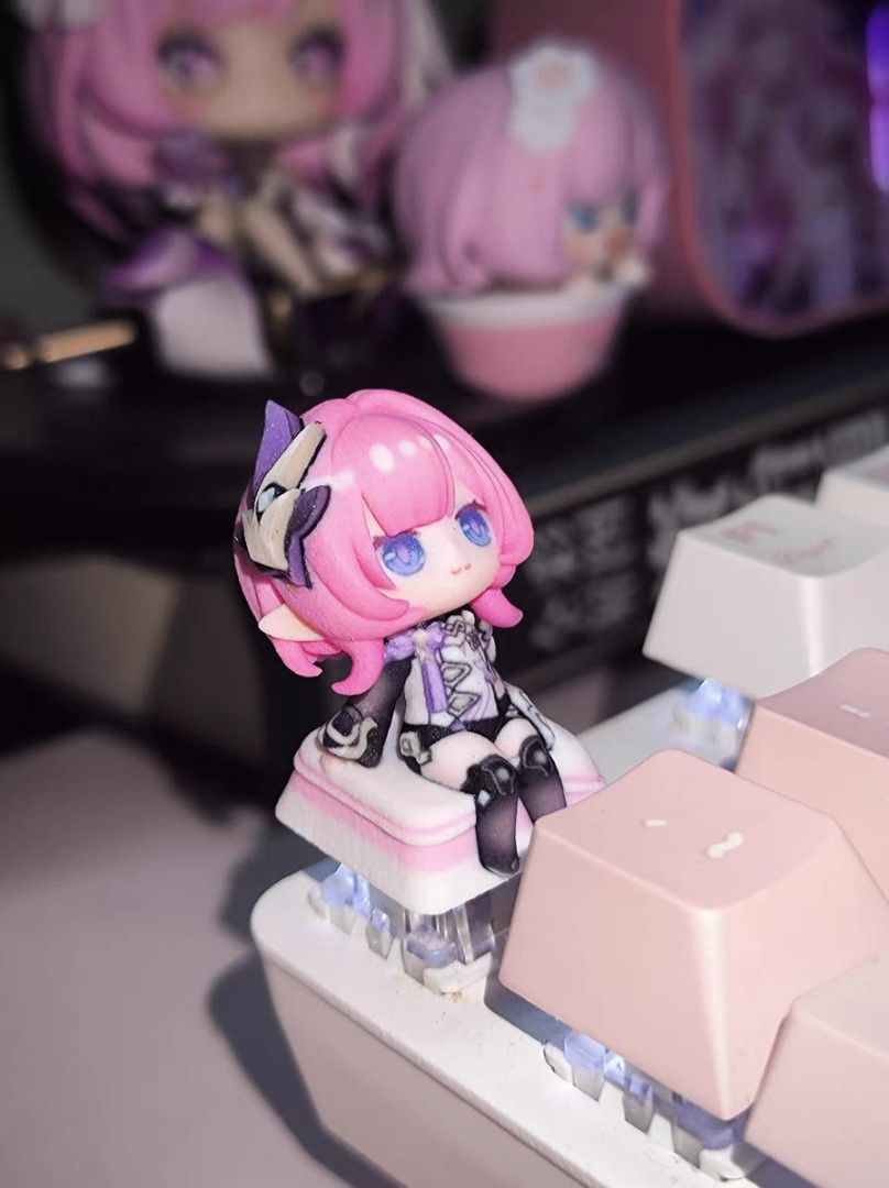Honkai Impact 3 Elysia Sitting Keycap (Category: Computer Keyboard) located in General Mariano Alvarez. Submitted by eiimei (Listing ID 1408832884, Image 3). Description: I WONT ENTERTAIN PEOPLE WHO DOESNT READ DESCRIPTION Release: to be determined ETA (PH): 1 month after release 💖ITEM • Keycap - P850 Product size: 2.12x2.25x3.2cm Artist: 月亮下的模型店 💖PAYMENT METHODS - Gcash - Bank Transfer 💖DETAILS - Dp to order - No cancellation, no refunds - On