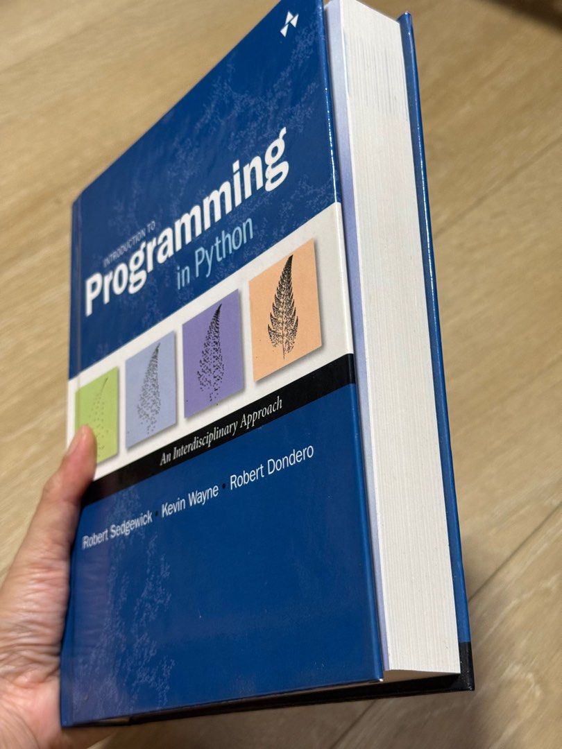 Introduction to Programming in Python Textbook (Category: Textbooks) located in Singapore. Submitted by gingerbeer123 (Listing ID 1408880617, Image 3). Description: Hardcover, bought $109, never used.. pristine condition. Meet Tampines West MRT station to pay and collect. Introduction to Programming in Python (4th Edition). - Perfect for Python beginners. - Covers basic programming concepts, object-oriented programming, and data structures..