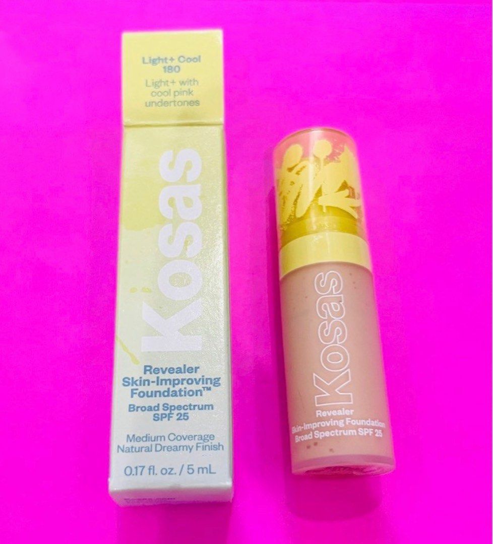 Kosas foundation minj (Category: Makeup) located in San Juan City. Submitted by cashfrancefashioncosmetics_ph (Listing ID 1408701932, Image 1). Description: KOSAS REAVELER SKIN IMPROVING FOUNDATION SHADE: light+cool light + with cool pink undertones size 5ml Authentic brand new travel size .