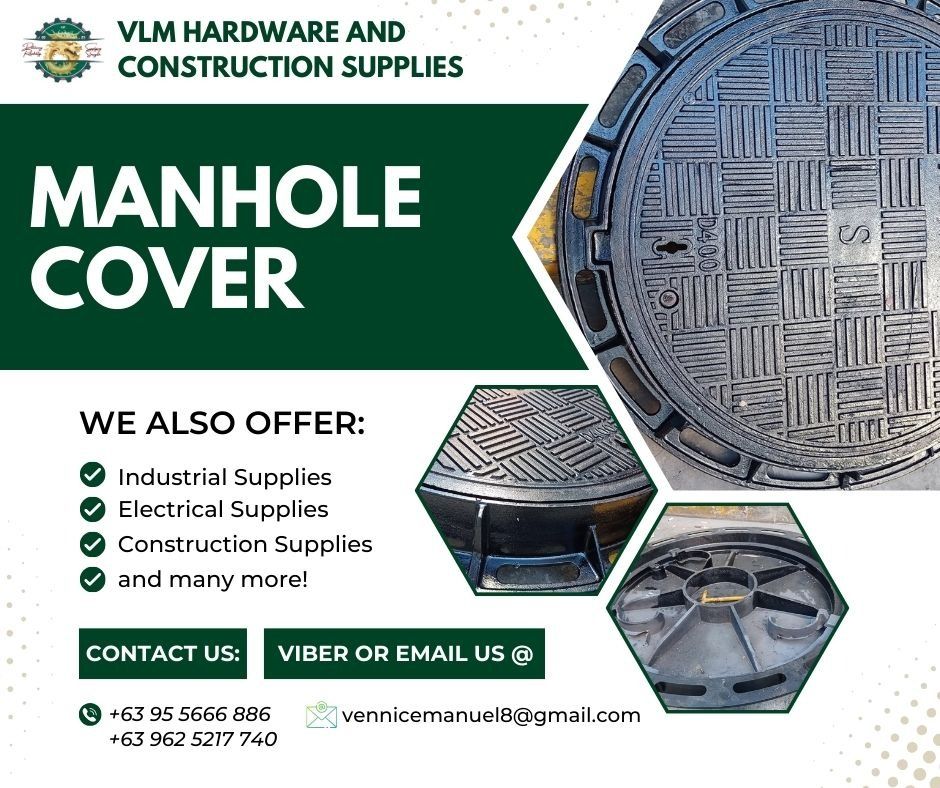 Manhole Cover (Category: Construction & Building Materials) located in Manila. Submitted by vlmhardwarevennice (Listing ID 1349031226, Image 1). Description: Heavy Duty Lever Block .
