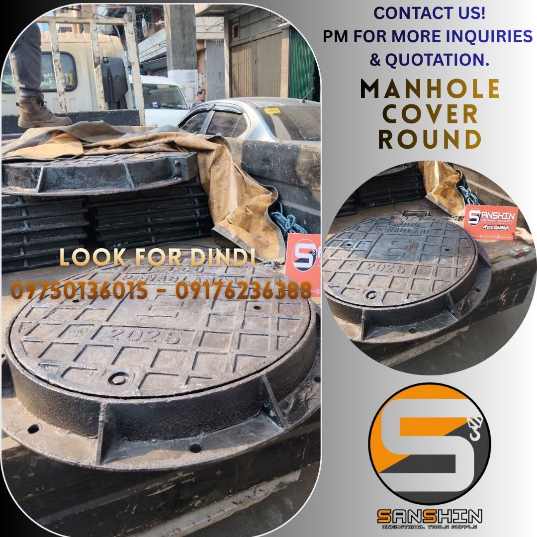 Manhole cover round (Category: Construction & Building Materials) located in Manila. Submitted by dindz02 (Listing ID 1408770612, Image 1). Description: Sanshin Industrial Tools Supply 1577 Fugoso St., Sta Cruz, Manila Look for Dindi Item: Manhole cover round Specs: 30mm thick 800mm We offer a comprehensive range of Industrial, Machine, Construction, and Electrical products designed for reliability, safety, and high performance. Built to meet ind