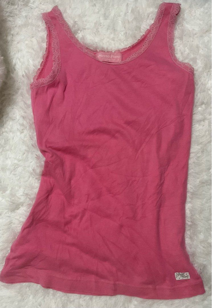 Mezzo Piano Pink Cami Top (Category: Sleeveless) located in Baguio. Submitted by kh_bay (Listing ID 1408788110, Image 1). Description: .