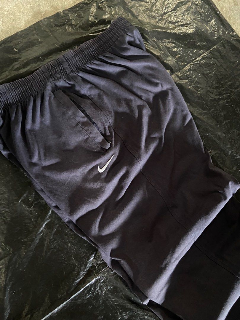 Nike Pants (Category: Joggers) located in Manila. Submitted by acethriftstop (Listing ID 1408761101, Image 2). Description: Waist: 28 can fit up to 38 Length: 40 Leg open: 12.5 Thigh: 12.5 Hem: 9.5 Color rate: 8 / 10 good fade Navy blue.
