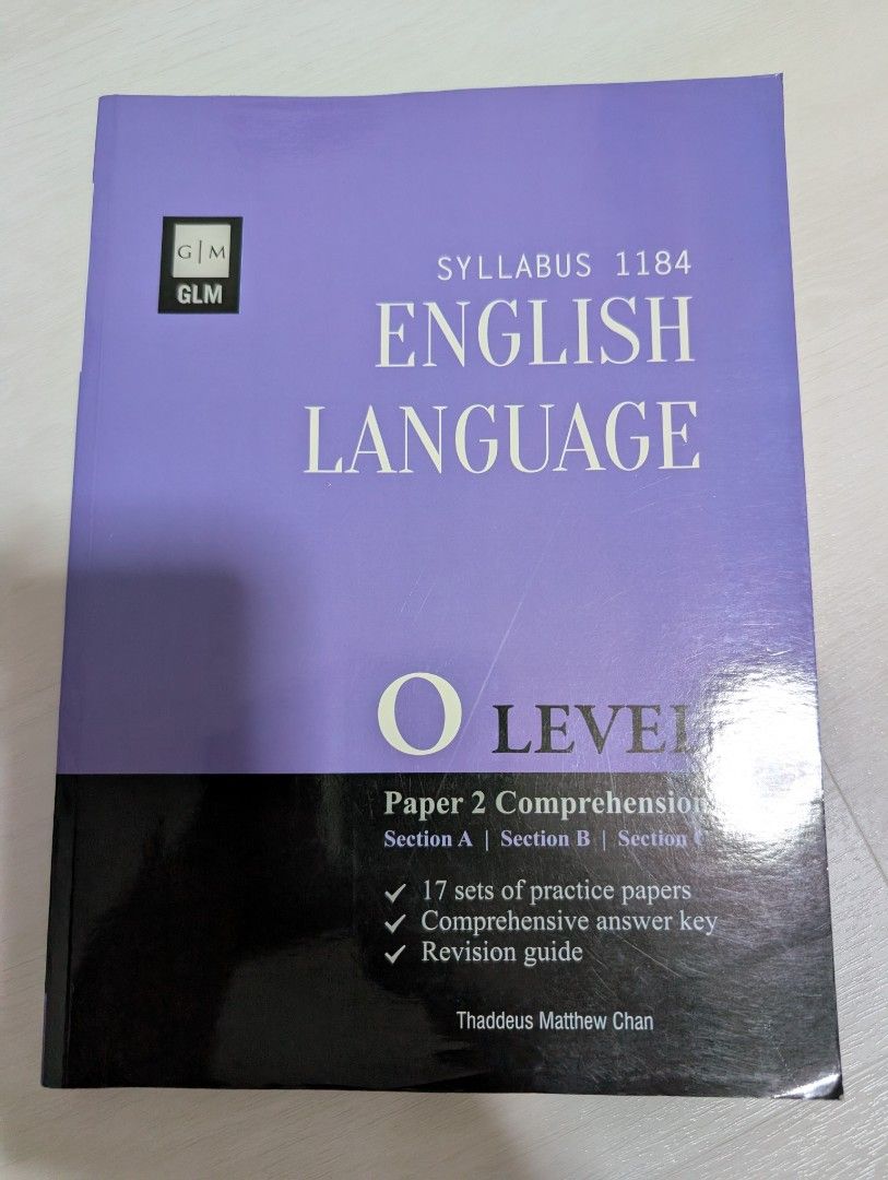 O Level English Language Paper 2 Comprehension Textbook, Hobbies & Toys ...