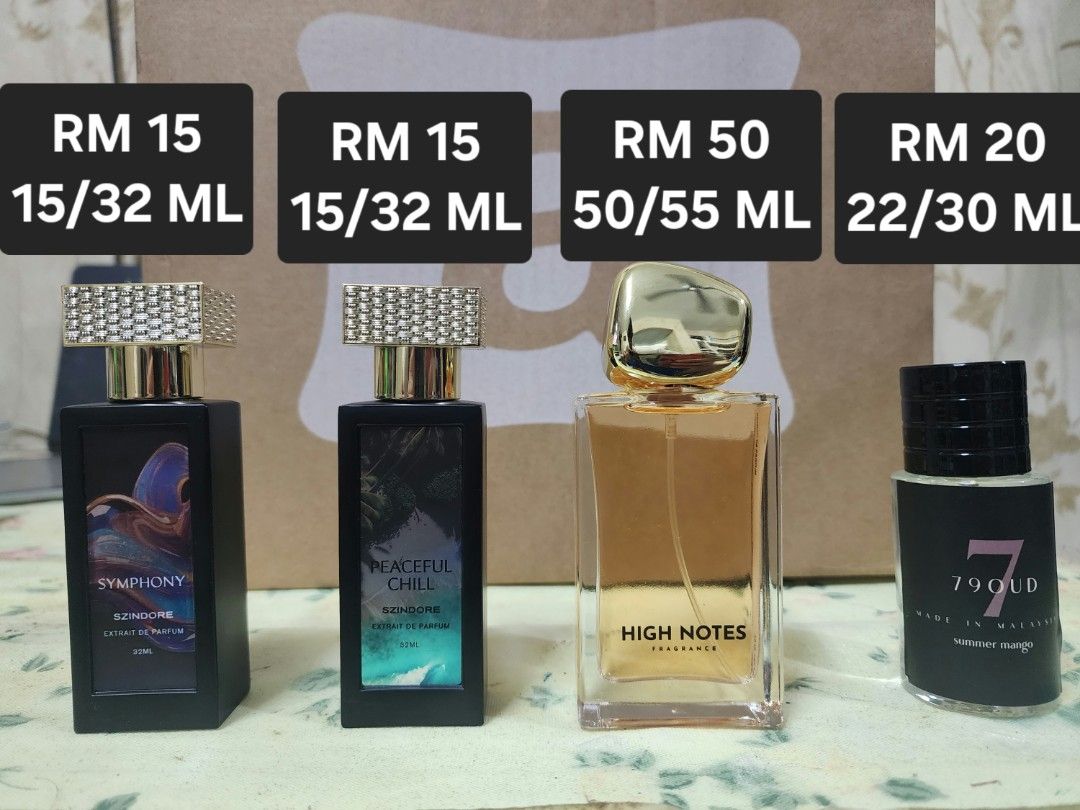Partial perfume (Category: Fragrance & Deodorants) located in Shah Alam. Submitted by akkey74 (Listing ID 1408846048, Image 3). Description: Selling partial perfume. Multiple of brand most is local Malaysian and Indonesia perfume. All item have original box. can cod area Putrajaya/cyberjaya..