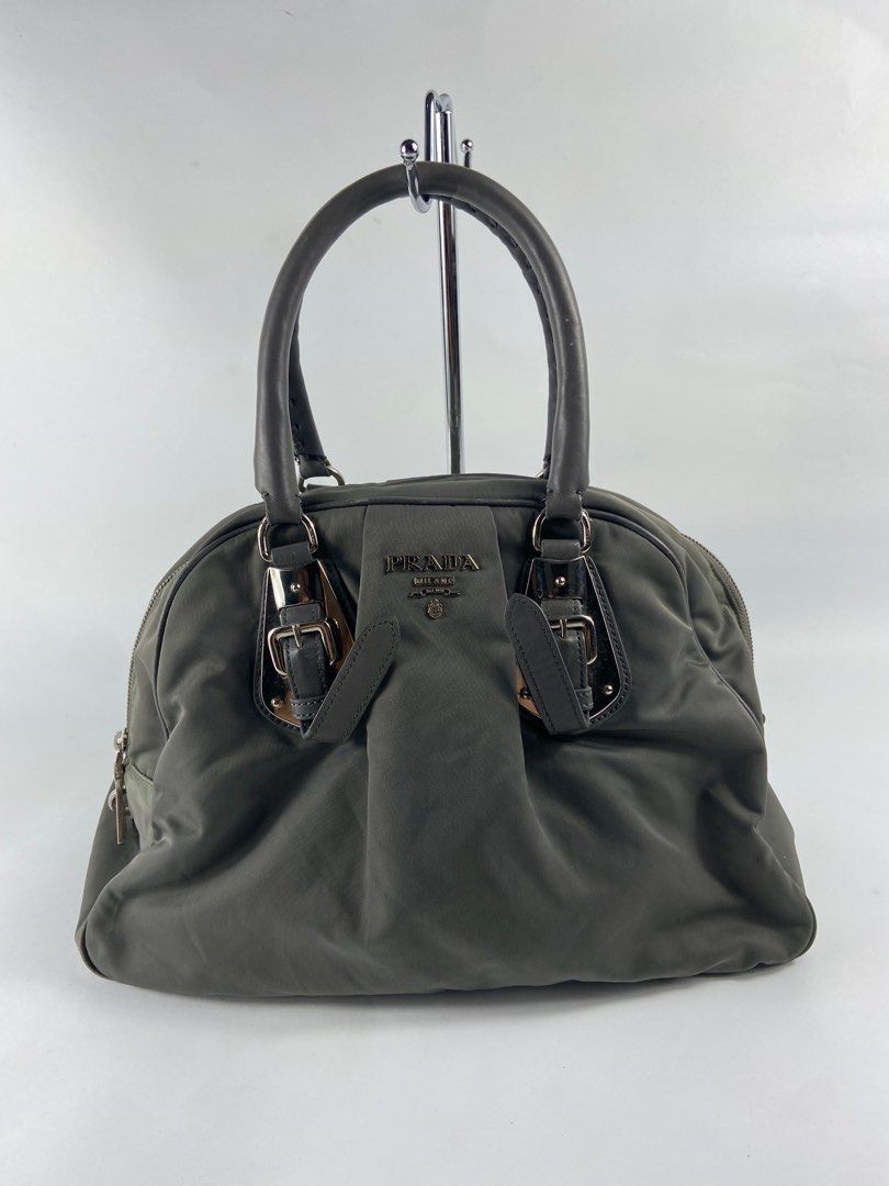 Prada Buckle Dome Satchel Tessuto (Category: Luxury Bags & Wallets) located in Mabalacat. Submitted by seanthep (Listing ID 1408774297, Image 1). Description: Prada Buckle Dome Satchel Tessuto • Minimal sign of usage • Clean inside and out • Check details to see.. .