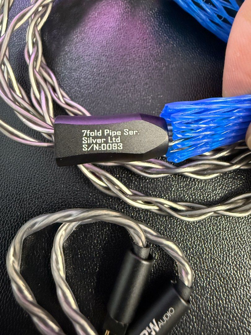 PW Audio 7fold Pipe Ser. Silver Ltd 耳機銀線, 音響器材, 耳機