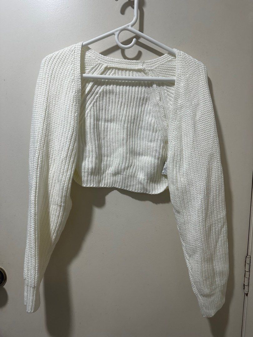 Shein Knit Cardigan (Category: Coats, Jackets and Outerwear) located in Makati City. Submitted by dflim (Listing ID 1408834123, Image 1). Description: Shein Knit Cardigan Size XS (can fit xs to medium) In very good condition Php 300 Shipping c/o buyer Rfs: decluttering .