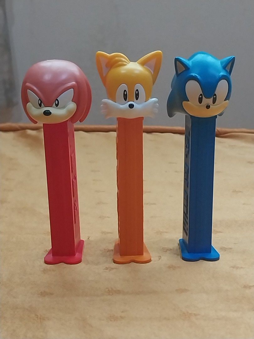 Sonic the Hedgehog PEZ Dispensers Set (Category: Figurines & Statues) located in Caloocan City. Submitted by boxoftoys01 (Listing ID 1408733061, Image 1). Description: - Includes Sonic, Tails, and Knuckles PEZ dispensers. - Perfect for Sonic fans and collectors. - Delivery can be through LBC or Lalamove - Stricly no cancellation after confirmation - Meetup can be at Robinson Malolos or Vista Mall Malolos - Payment through Gcash or GoTyme.