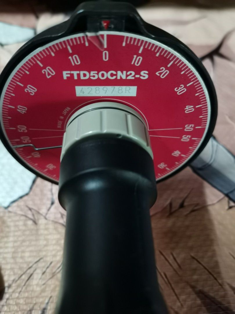 Tohnichi FTD50CN2-S Torque Wrench (Category: Construction Tools & Equipment) located in Pasay City. Submitted by redivhan (Listing ID 1408737082, Image 2). Description: Tohnichi FTD50CN2-S Dial Indicating Type Torque Driver with Memory Pointer, 5-50, 1cN.m, 1/4" Hex. .