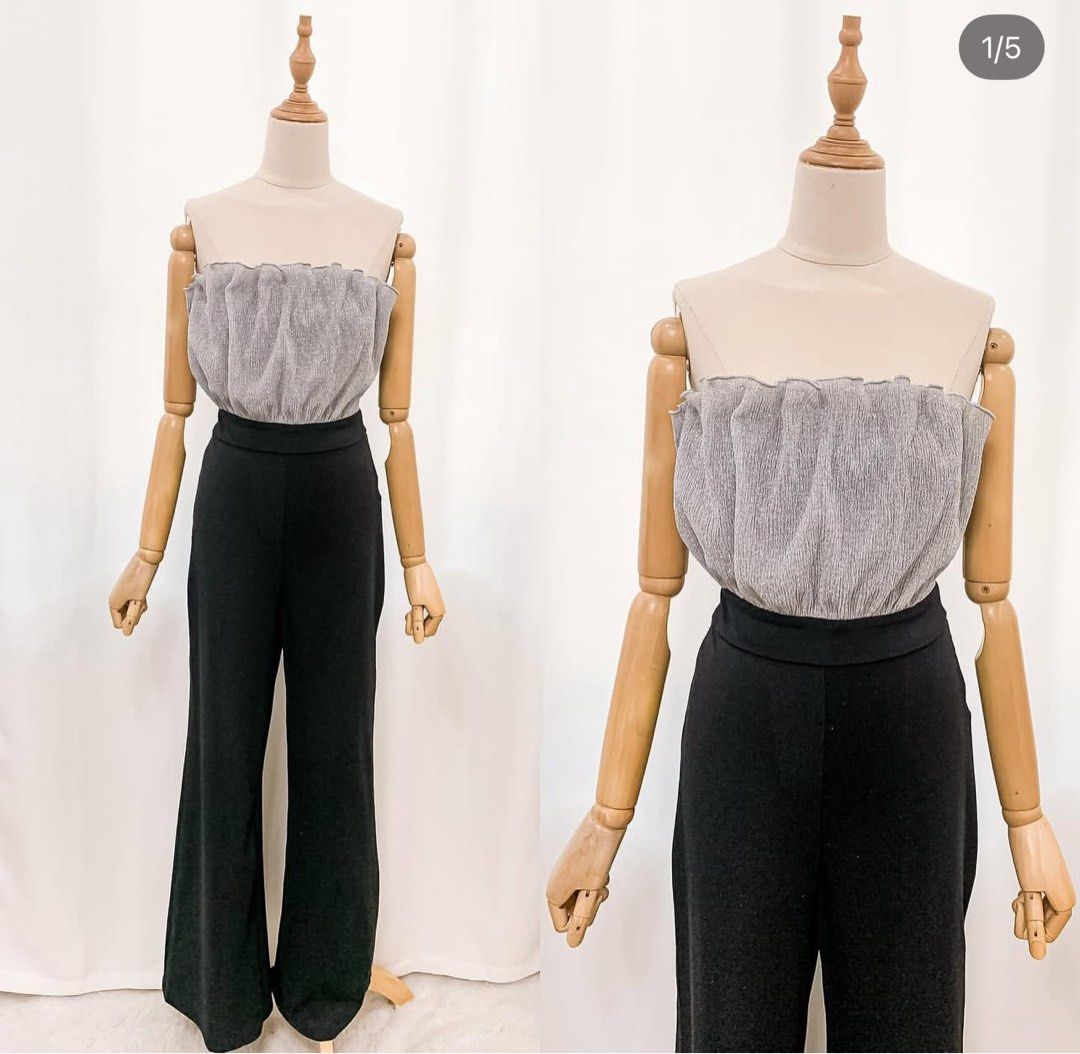 Black Jumpsuit with Silver Tube Top (Category: Jumpsuits) located in Manila. Submitted by ehs15 (Listing ID 1386698903, Image 1). Description: NEGOTIABLE Original price: 1100 Bought from Jewels Closet online store but never used.