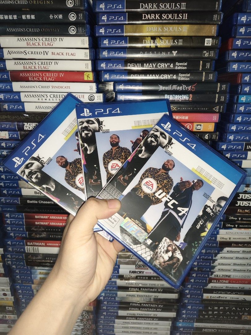 UFC 4 BRAND NEW SEALED FOR PS4 PLUGIN PLAY (Category: PlayStation) located in Manila. Submitted by mikkolosg20176 (Listing ID 1408709879, Image 1). Description: TRADE OR SALE GAME PRICE: 1190 📍 SHIPPING OR PICKUP 📍 BAGUMBAYAN TAGUIG 📍PIN LOCATION: MCG PURPLE GAMING TAGUIG.