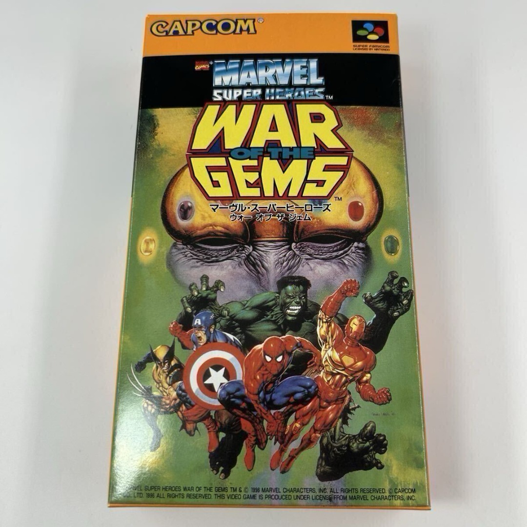 [Unused, Excellent Condition] Super Famicom Marvel Super Heroes: War of ...