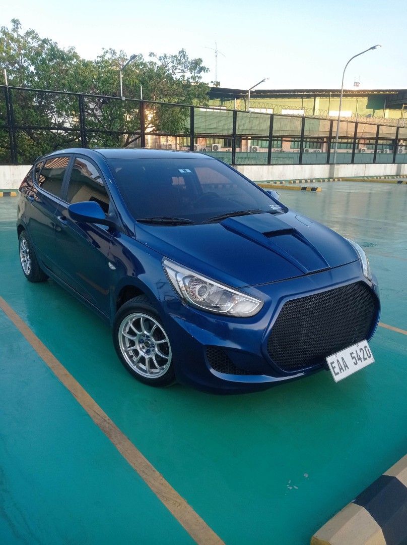 2017 Hyundai Accent Hatchback Manual (Category: Used Cars) located in Quezon City. Submitted by superyndai (Listing ID 1350647710, Image 1). Description: Fuel efficient 1.6L turbo-diesel engine No oil leaks and no overheating 80k original mileage Very cold aircon Superb under-chassis Power steering, windows, door locks Touchscreen monitor with Bluetooth Blaupunkt underseat subwoofer Projector headlights 15" Volk Rays mags 4 pcs 2024 Yokohama tire