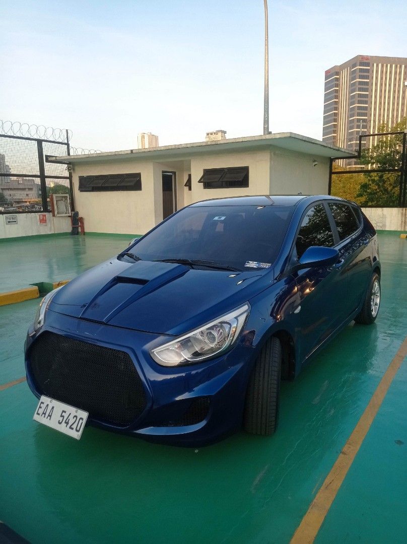 2017 Hyundai Accent Hatchback Manual (Category: Used Cars) located in Quezon City. Submitted by superyndai (Listing ID 1350647710, Image 2). Description: Fuel efficient 1.6L turbo-diesel engine No oil leaks and no overheating 80k original mileage Very cold aircon Superb under-chassis Power steering, windows, door locks Touchscreen monitor with Bluetooth Blaupunkt underseat subwoofer Projector headlights 15" Volk Rays mags 4 pcs 2024 Yokohama tire