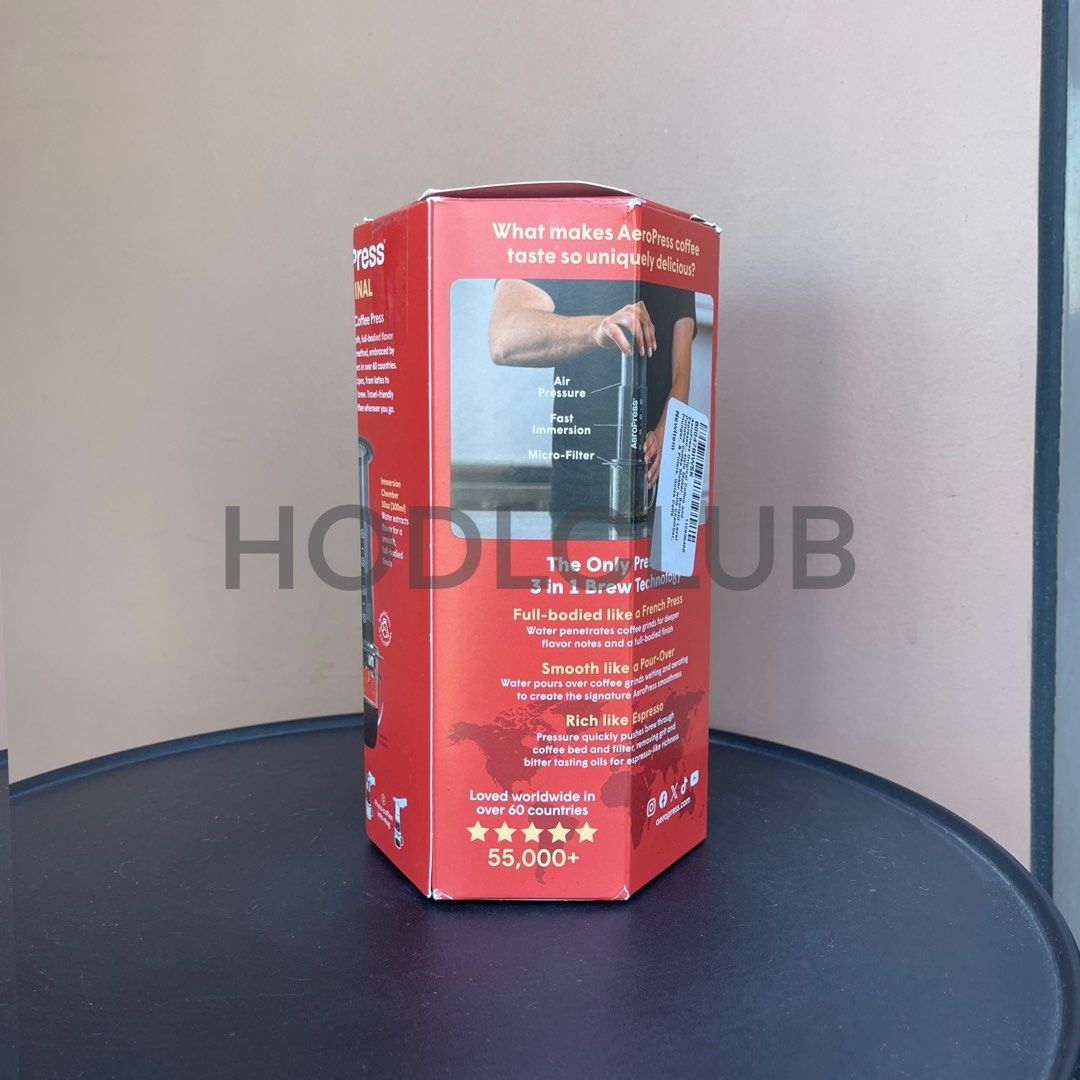 AeroPress Original Coffee and Espresso-style Maker (Category: Coffee Machines & Makers) located in Manila. Submitted by hodlclub (Listing ID 1350654340, Image 3). Description: Brand new, sealed and authentic from USA .