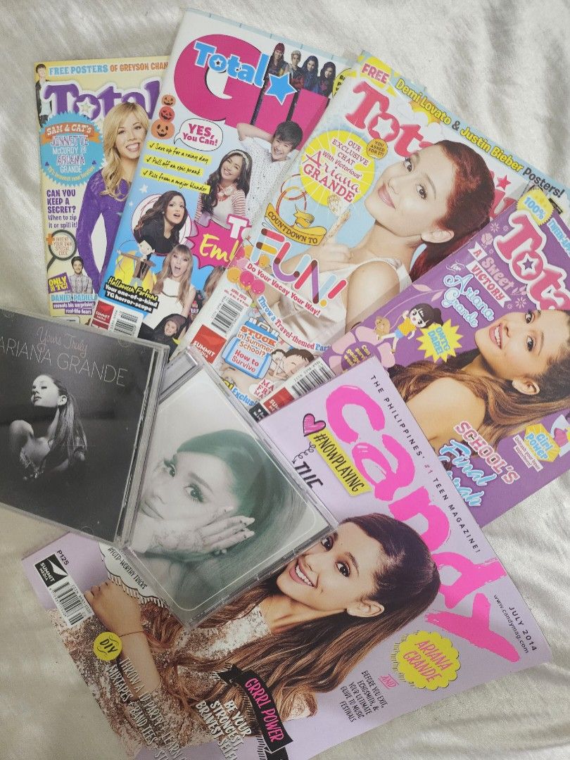 Ariana Grande Collections (Category: Magazines) located in Cebu City. Submitted by bangbang09 (Listing ID 1350676025, Image 1). Description: Candy Magazine - 100 Positions - 350 Yours Truly - 400 Total Girl Magazines - Take All for Php 100 ❌️SOLD❌️.
