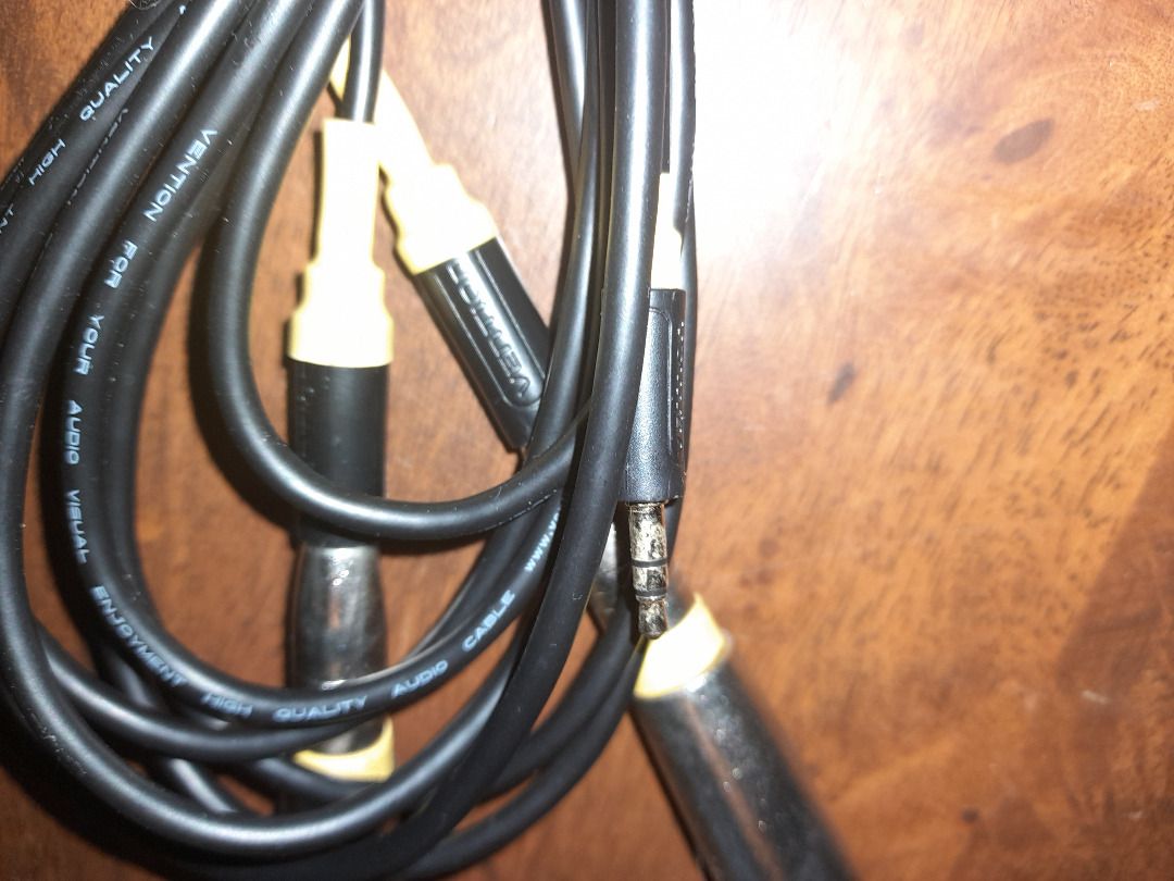 **BNEW** Audio Splitter Cable for Backing Tracks (Category: Other Audio Equipment) located in Las Pinas. Submitted by ninodpmas (Listing ID 1350678960, Image 3). Description: **BNEW** 3 Pin XLR Male to 1/4 TRS Female Adapters 3.5mm TRS to 6.35mm TS (For Left and Right) 3.5mm TRS Extension.