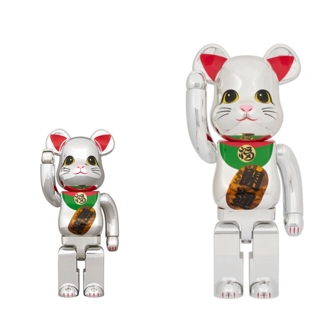 MEDICOM TOY - 未開封!! BE@RBRICK 招き猫 銀メッキ 発光 1000％ MEDICOM TOY OFFICIAL BLOG（メディコム・トイ オフィシャル