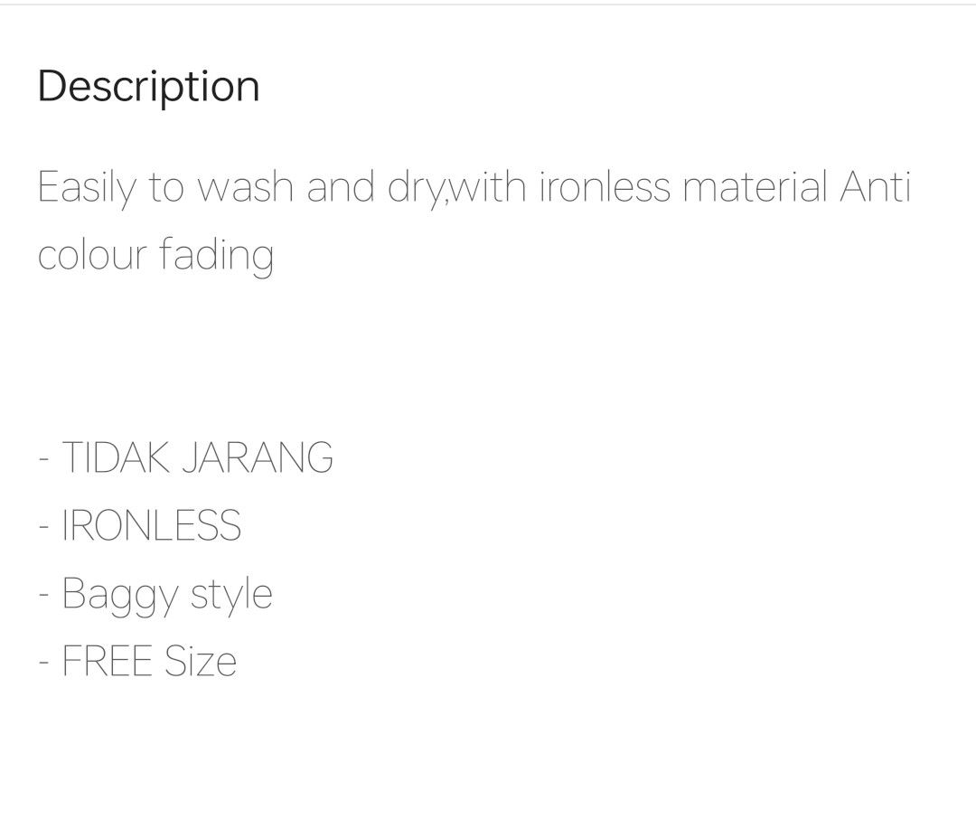 Blouse (Category: Blouses) located in Skudai. Submitted by cookiesmanes (Listing ID 1350683713, Image 3). Description: Refer pic for the sizing. New, pre wash only..