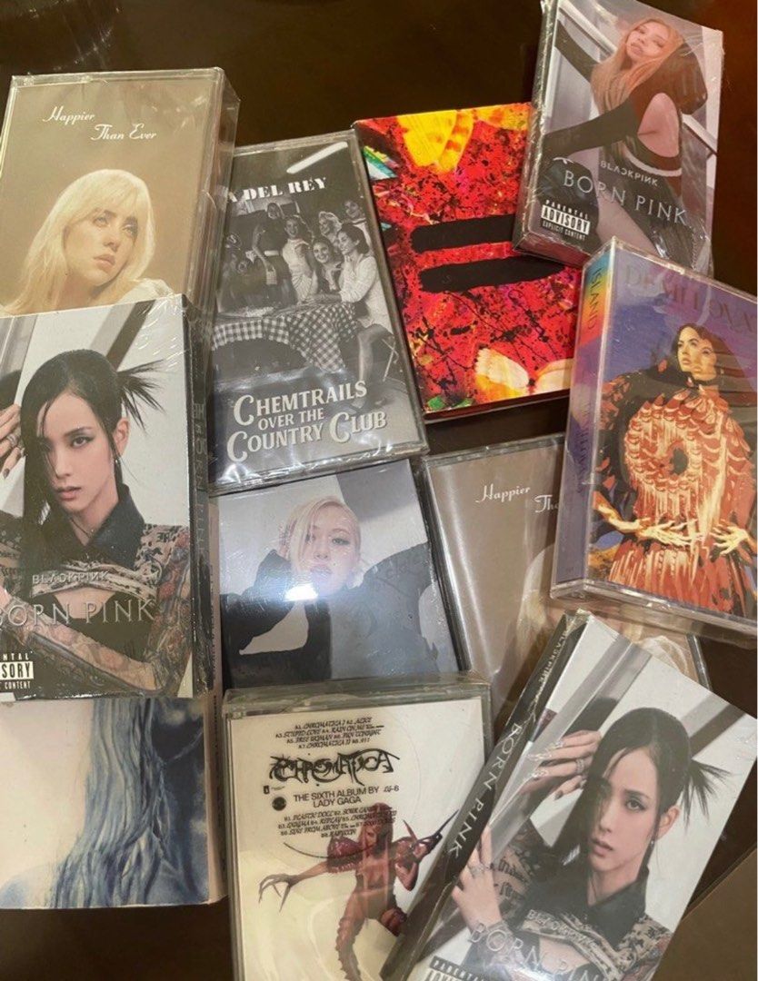Buy 1 Take 1 Cassette (Category: CDs & DVDs) located in Manila. Submitted by stefandraboutique (Listing ID 1350680019, Image 2). Description: BUY 1 take 1 Happier Than Ever by Billie Eilish complete cassette DWTD by Demi Lovato Chromatica by Lady Gaga Equals by Ed Sheeran Signed Weird! by Yungblud Brightest Blue by Ellie Goulding Bornpink by Blackpink Message us to order! 💗🥰.