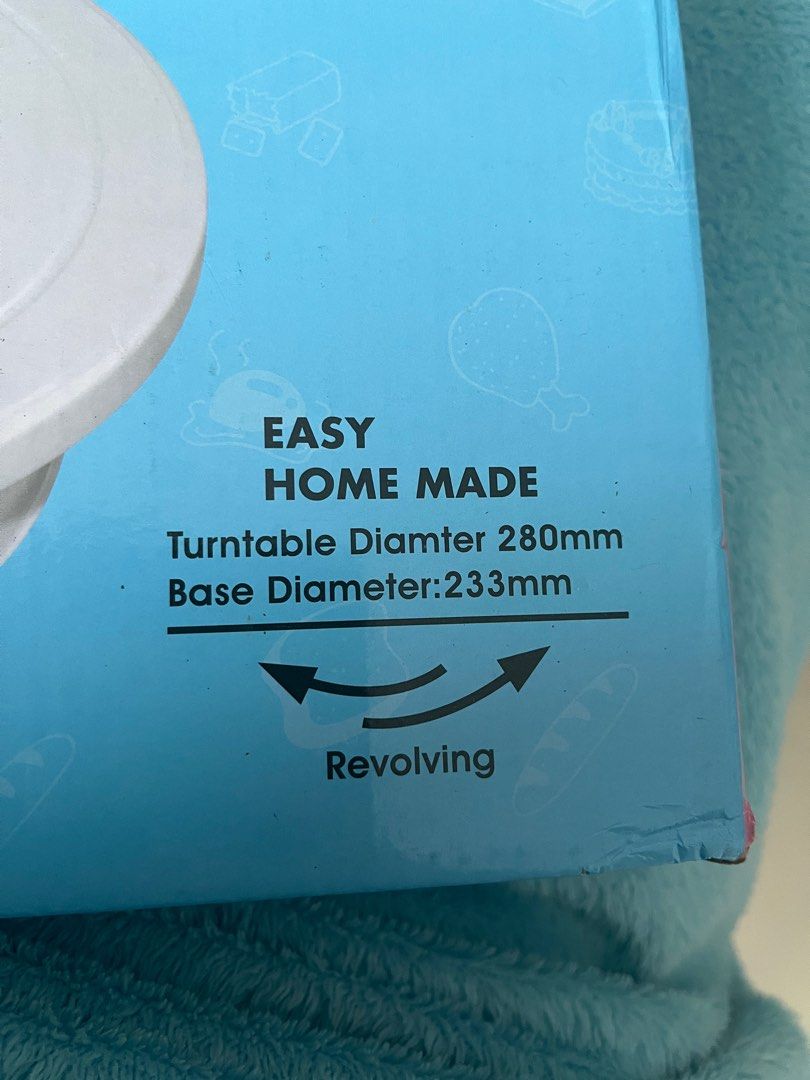 Cake Decorating Turntable (Category: Bakeware) located in Antipolo. Submitted by hannahsells_8 (Listing ID 1350623594, Image 2). Description: Never been used cake Decorating turntable, perfect for bakers! reason for selling: i stopped pursuing baking and I didn’t get to use this turntable..
