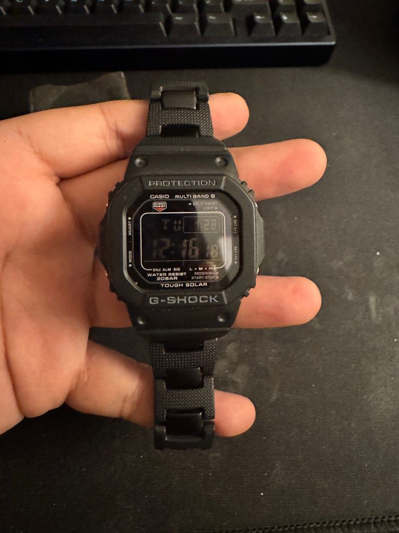 Casio GW-M5610UBC-1JF (Category: Men's Watches) located in Manila. Submitted by radboymd (Listing ID 1350654607, Image 2). Description: For Sale Casio GW-M5610UBC-1JF With combi strap Complete set JDM model Like new.