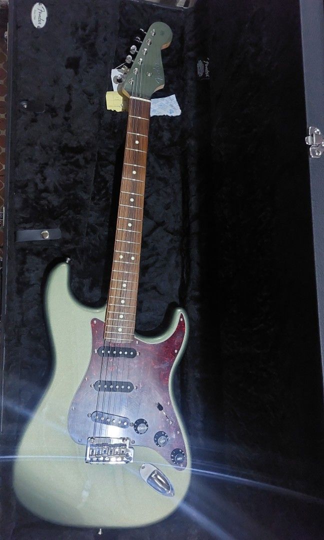 FS/FT: FENDER STRAT JAPAN Stratocaster 2023 FSR Limited Run Electric Guitar (Category: Musical Instruments) located in Manila. Submitted by myelite.otakuworld (Listing ID 1350636221, Image 1). Description: MADE IN JAPAN FSR (Factory Special Run) Color 2023 FSR Collection Hybrid II Series Stratocaster (uses US pickups and electronics) Limited Edition Jasper Olive Metallic finish with matching color headstock Came setup with nice low action/ Stock 