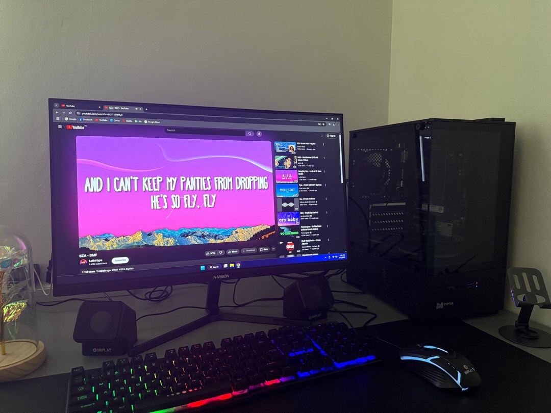 Inplay STX360 Rainbow Backlit Keyboard and Mouse, Computers & Tech ...