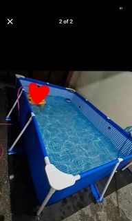 Intex rectangular pool and filter pump