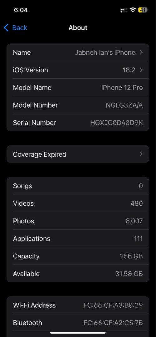 Iphone 12 pro 256gb (Category: iPhone 12 Series) located in Bulacan. Submitted by iankyut09 (Listing ID 1350644412, Image 3). Description: Ip 12 pro 256gb 80% batt health No issue Face id working True tone No sim restriction Hong Kong Variant Negotiable yung price Rfs upgrade.