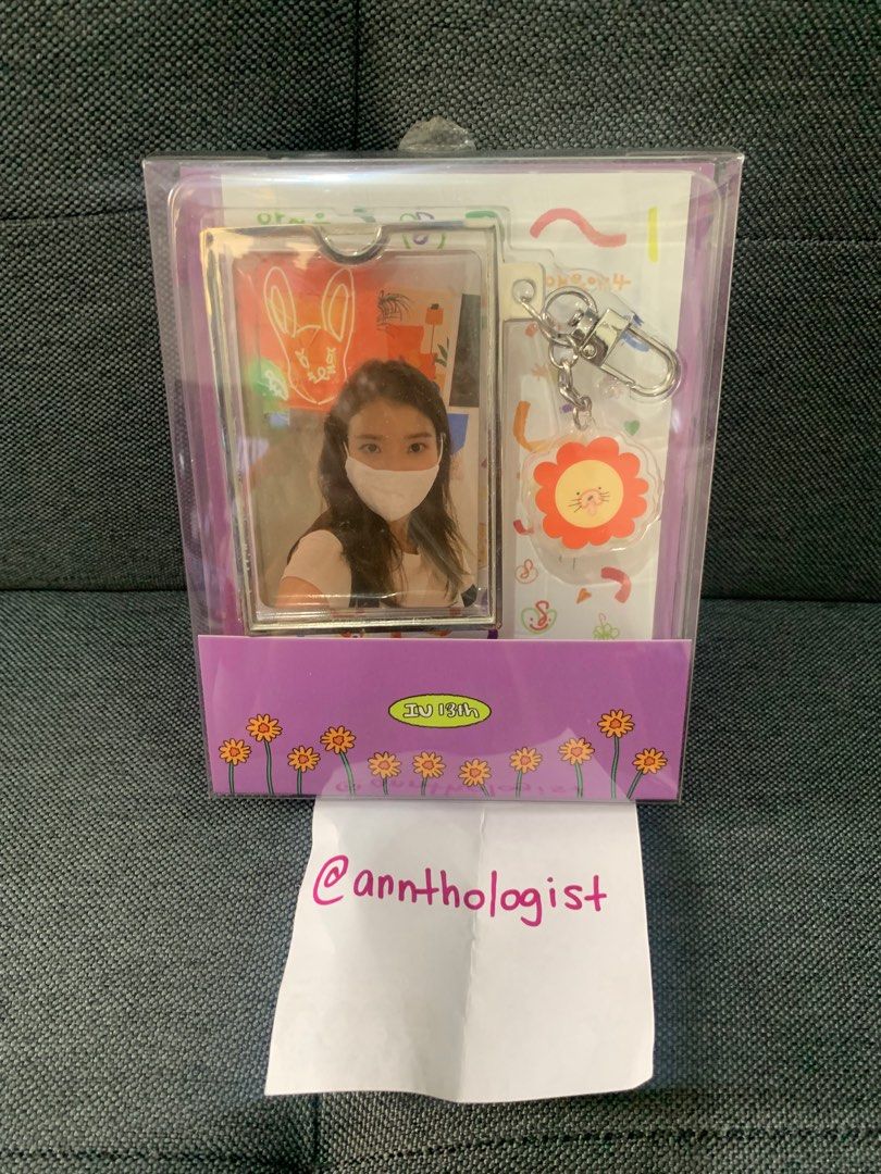 IU 13th Anniversary Photocard Holder (Category: K-Wave Merchandise) located in Makati City. Submitted by annthologist (Listing ID 1350548014, Image 1). Description: IU 13th Anniversary Photocard Holder with complete PCs ***Not for sensitive buyers*** RFS: decluttering, selling extras Payment methods: GCash/Paymaya/BPI Delivery Methods: SDD only to be paid by buyer.