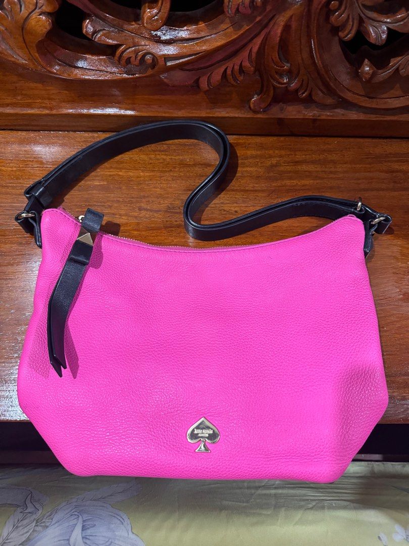 Kate Spade Pink Shoulder Bag (Category: Luxury Bags & Wallets) located in Manila. Submitted by declutterwmeh (Listing ID 1350575772, Image 1). Description: Kate Spade Pink Bag (Small) Personal Preloved Original Length 12in x Width 8in No inclusions, just the bag itself RFS: too many bags na 2,900 + S.F Last price posted. Thank you!.