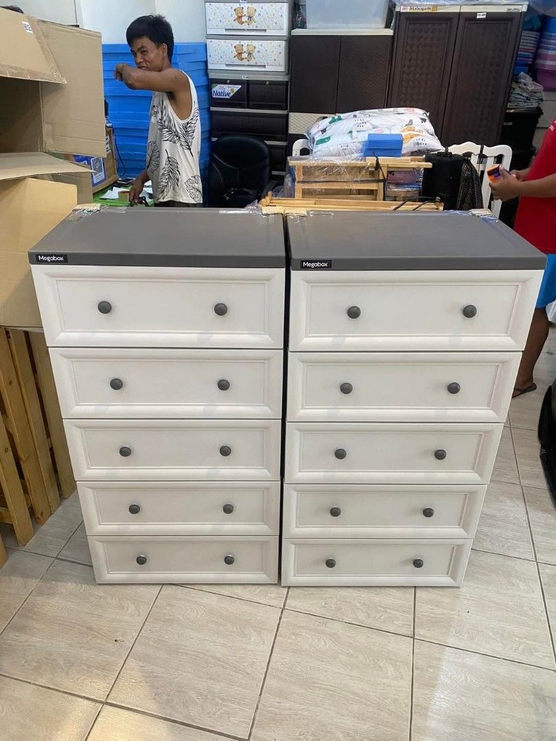 Megabox drawers and wardrobes cabinets (Category: Shelves, Cabinets & Racks) located in Pasig City. Submitted by shytorres (Listing ID 1350562413, Image 1). Description: 🪬MEGABOX DRAWERS, WARDROBE & CABINETS 🪬 📍Slim Modish drawer 4Layers - 1,550 📍Slim Modish drawer 4Layers - 1,650 📍Wide Modish drawer 4Layers - 2,450 📍Wide Modish drawer 5Layers - 2,650 📍Big drawer with handle 4Layers - 2,600 📍Big drawer with handle 5Layers - 2,650 📍Wardro