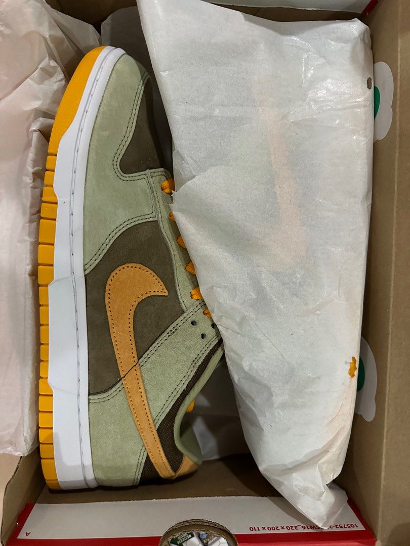 Nike - Dunk Low (Dusty Olive) (Category: Sneakers) located in Manila. Submitted by collectorstrove (Listing ID 1350697831, Image 1). Description: Original Nike Dunk Low Dusty Olives .