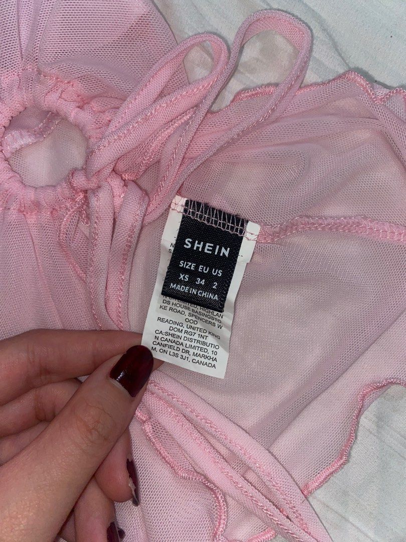 SHEIN ICON Drawstring Side Asymmetrical Hem Tube Asymmetrical Top (Category: Sleeveless) located in Marikina City. Submitted by sierzn (Listing ID 1350680944, Image 3). Description: 𐙚 very cute! can send pics when worn 𐙚 only used once, like new 𐙚 mop : pref. maya but can do gcash 𐙚 loc : marikina.
