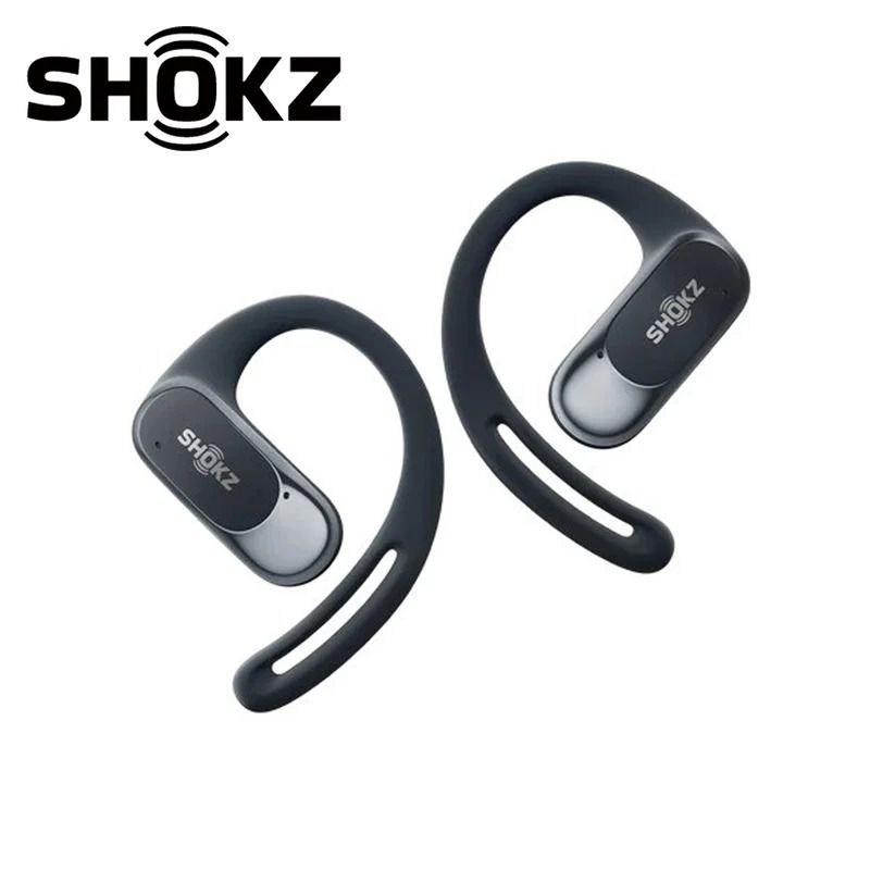 SHOKZ OPEN FIT AIR (Category: Earphones) located in San Juan City. Submitted by urbangiz_greenhillsmall (Listing ID 1350591033, Image 1). Description: Shokz OpenFit Air is designed for comfort and superior sound quality, packed with advanced technology to enhance your listening experience. Introducing the OpenFit Air, a high-quality headphone you're sure to love. Featuring an Open-Ear design and flexible ear hooks, it's designed for enhanced comf