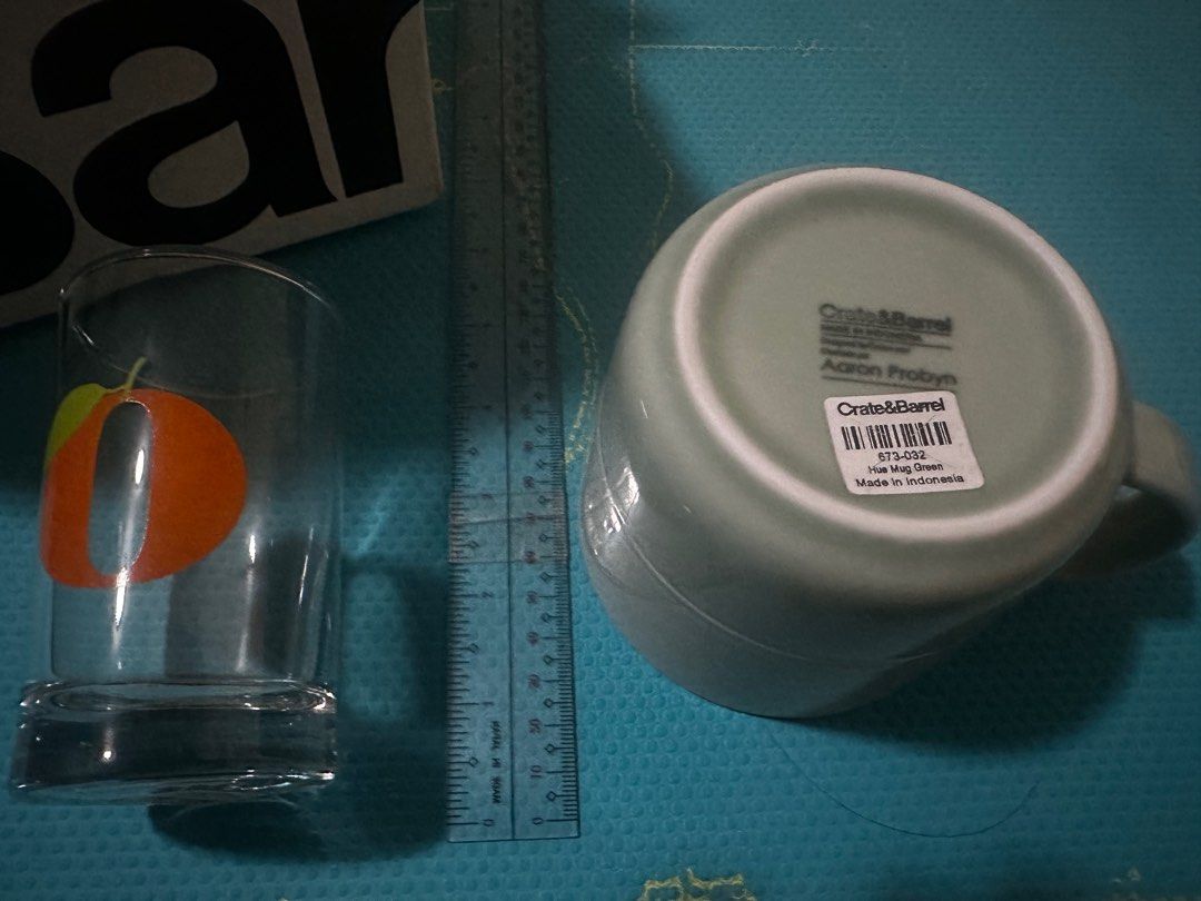 Small glass and mug (Category: Coffee & Tea Tableware) located in Antipolo. Submitted by sammies2016 (Listing ID 1350712291, Image 3). Description: Crate and Barrel small glass and glass mug. .