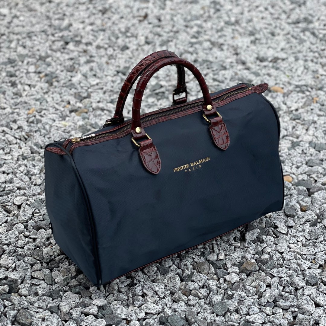 Sac Pierre Balmain Speedy - Toile Et Cuir Monogramme - Vintage - État Parfait