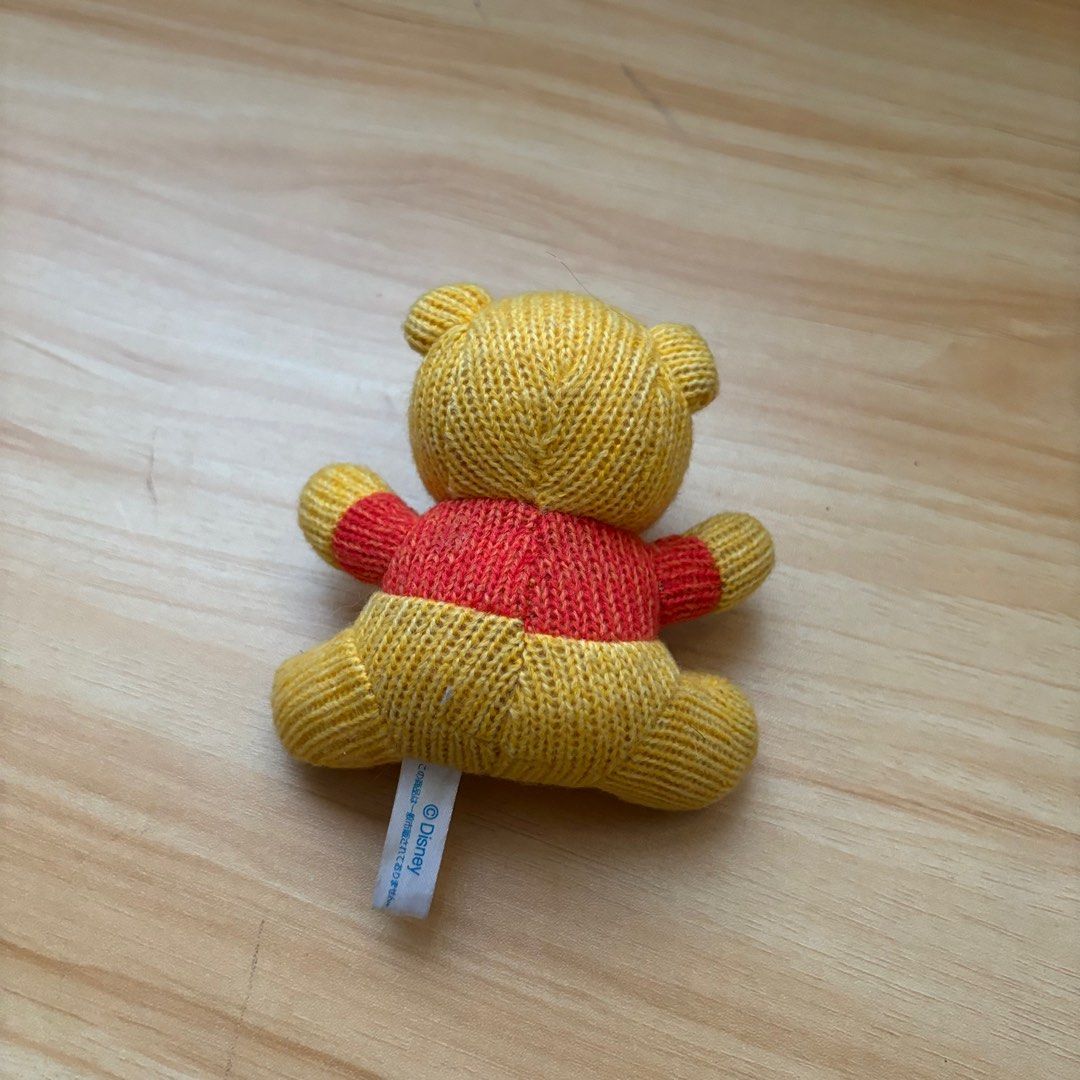 Winnie the Pooh small plush toy (Category: Plushies & Soft Toys) located in Pateros City. Submitted by nextstaple (Listing ID 1350683805, Image 2). Description: with minor himulhol super cute and perfect desk buddy.