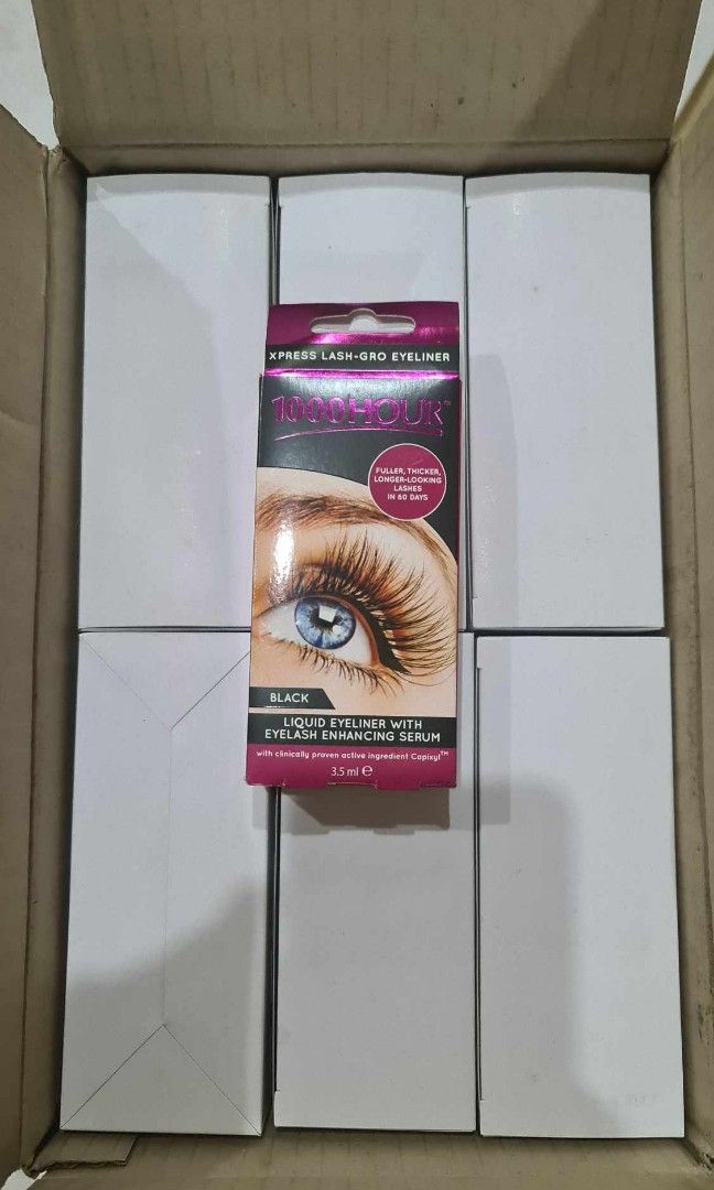 1 box wholesale 1000 hour liquid eyeliner (Category: Makeup) located in Quezon City. Submitted by floreskari78555 (Listing ID 1352242389, Image 1). Description: 1box 1000Hour Liquid Eyeliner Black (Imported)❤️❤️❤️ 3,000‼️‼️1 box 72pcs From Australia 🇦🇺 Liquid Eyeliner with Eyelash Enhancing Serum Expiry 6M after Opening Sealed & Brand New Authentic 💯 Negotiable ❤️ Please box on instructions on how to use❤️ Retail price 150php-90php each Wholes