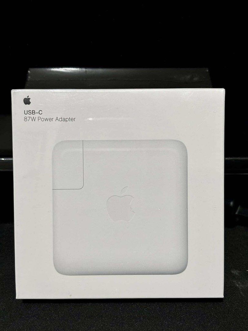 87w USB-C POWER ADAPTER for MACBOOK (Category: Chargers) located in Makati City. Submitted by jc.cuerdo (Listing ID 1352310960, Image 1). Description: ▪️96W USB-C POWER ADAPTER CHARGER ▪️87W USB-C POWER ADAPTER CHARGER ▪️61W USB-C POWER ADAPTER CHARGER Product Interface: TYPE-C 61W USB-C Power Adapter Input: 100-240V 50-60Hz Output: 61watts 20.3V 3A Compatible with: Pro (13-inch, 2017, Four Thunderbolt 3 Ports) Pro (13-inch, 2017, Two Thunderbolt