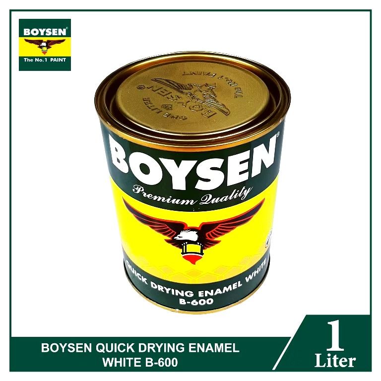 Boysen Quick Drying Enamel Paint 1 Liter White B600 (Category: Other Home Decor) located in Cavite. Submitted by kitanawins (Listing ID 1352291722, Image 2). Description: For Sure Buyers only Actual Photos Posted Same Day delivery via Lalamove or Grab around Metro Manila and Calabarzon area, and any Available Couriers Nationwide. Boysen Quick Drying Enamel Paint 1 Liter White B600 BOYSEN® Quick Drying Enamel is an alkyd type paint that provides g