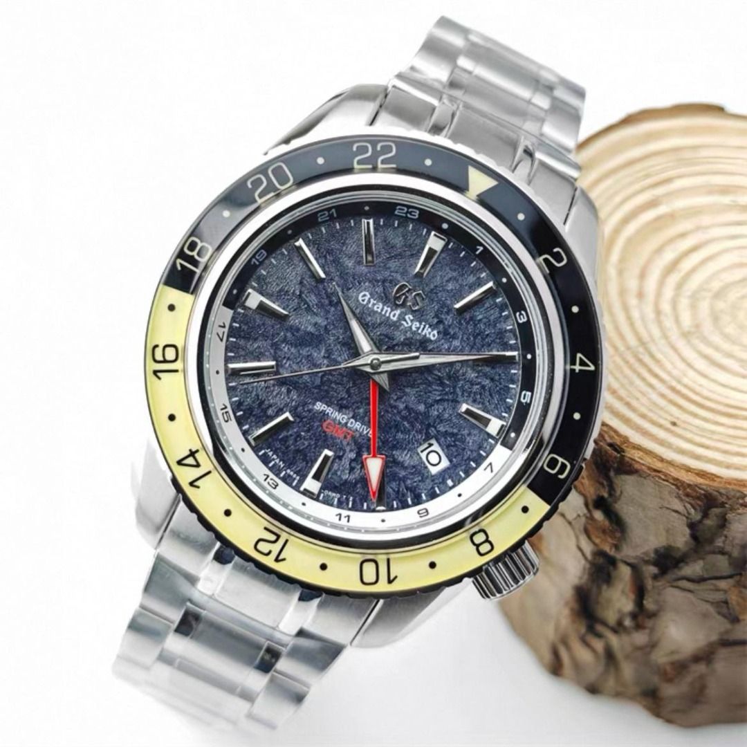 Custom GS Grand Seiko Mountain Dial GMT mod 44mm, Men's Fashion ...