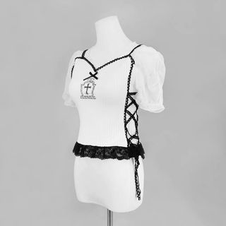 DimMoire ディムモアール チュールトップス ブラック レフレム 