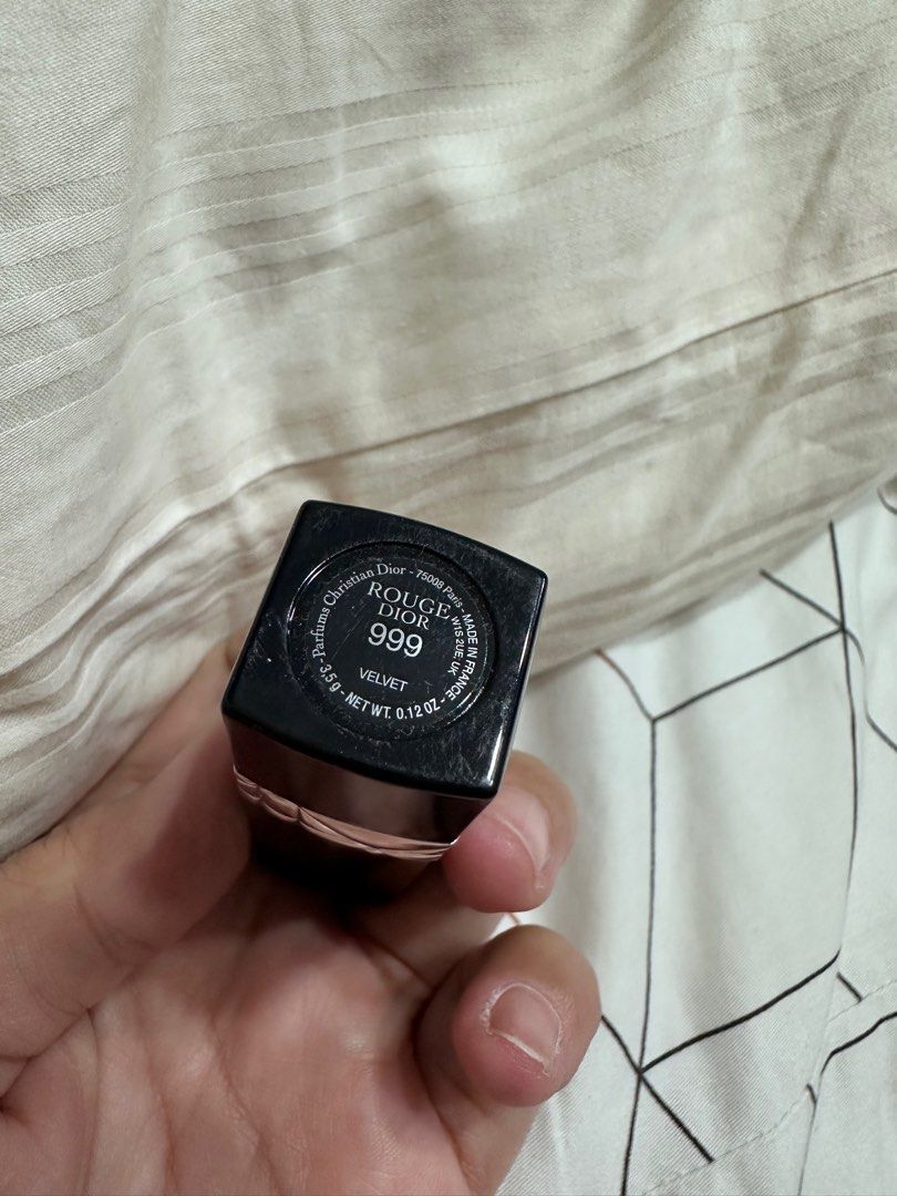 Dior Velvet 999 lipstick (Category: Makeup) located in Quezon City. Submitted by glitchandglamor (Listing ID 1352285262, Image 3). Description: • swatched only • no box, part of holiday set.