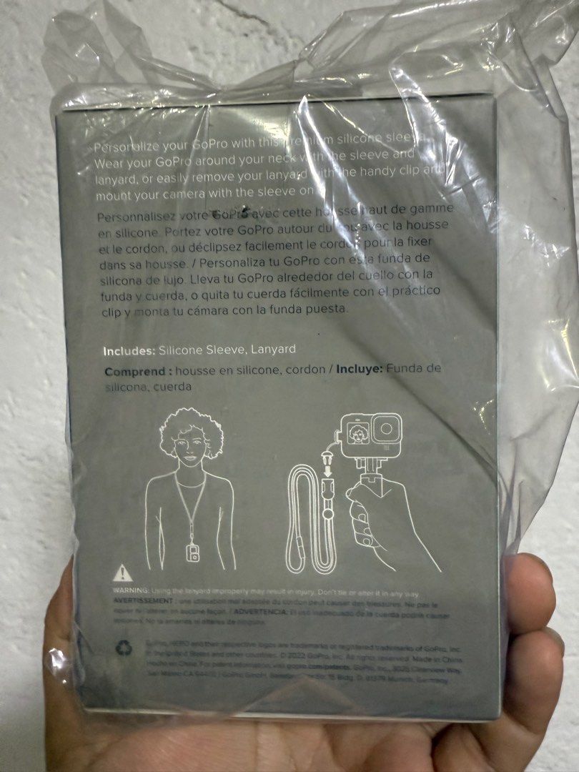 Go Pro Hero 12 silicone case and lanyard (Category: Other Photography Accessories) located in Manila. Submitted by happyb08 (Listing ID 1352265903, Image 2). Description: For Sale only! Brand new new used never opened Color black .