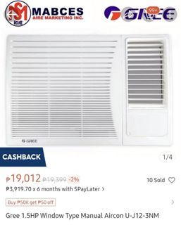 GREE 1.5HP Window Type Aircon