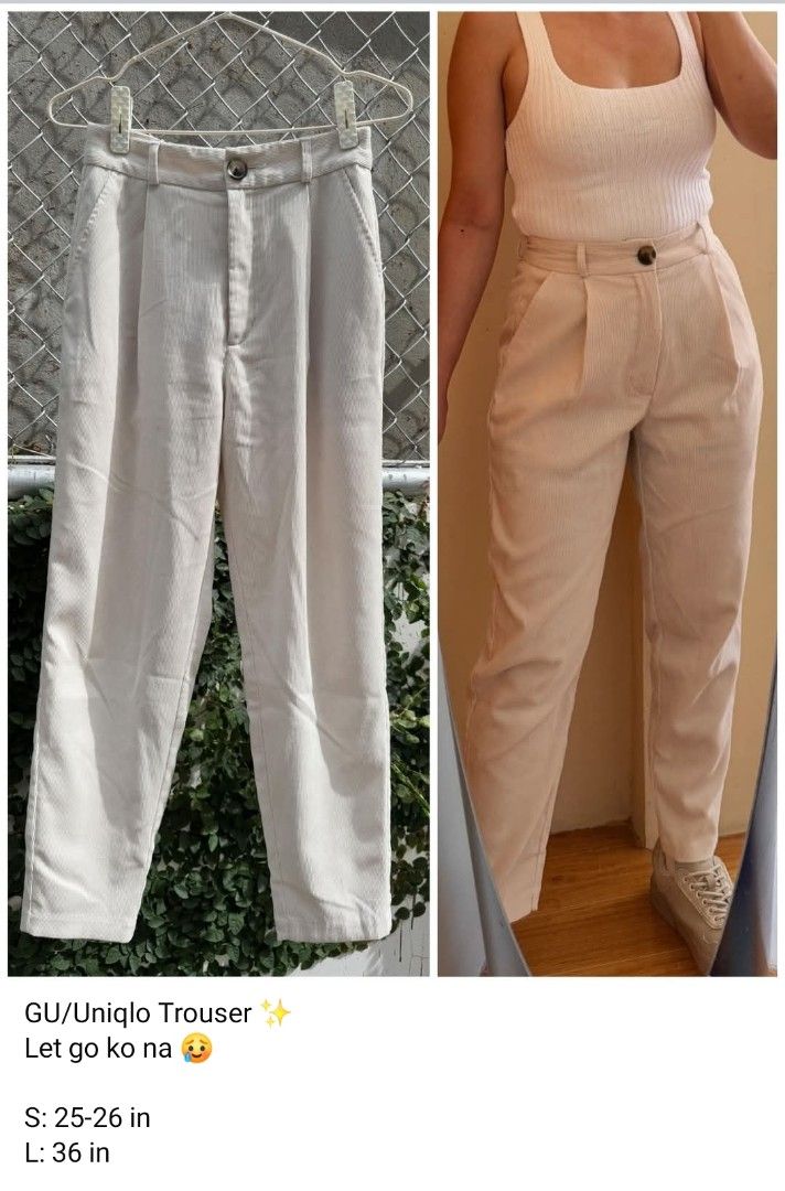 GU TROUSER IN CREAM (Category: Other Bottoms) located in Vigan. Submitted by Ellexea (Listing ID 1352158805, Image 1). Description: GU SIZE 25-26 LENGTH 46 INCHES NO FLAWS.