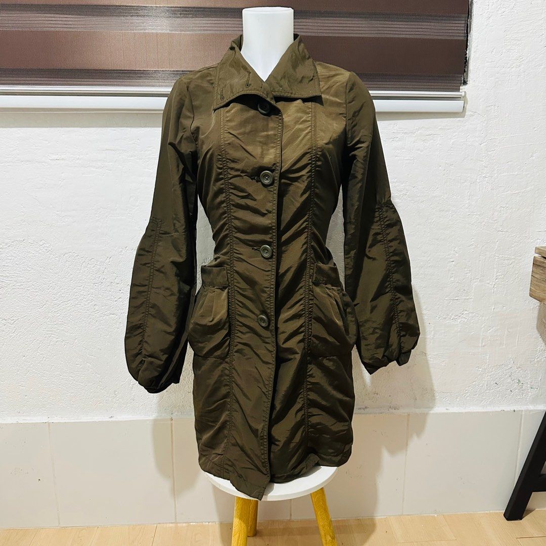 Halogen Coat Dress Fatigue Green (Category: Coats, Jackets and Outerwear) located in Calamba. Submitted by zybellezone (Listing ID 1352256121, Image 1). Description: Small on tag, Fits small to medium.